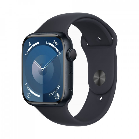 Apple Watch Series 9 GPS 45mm Midnight Aluminum Case w. Midnight Sport Band - S/M (MR993)